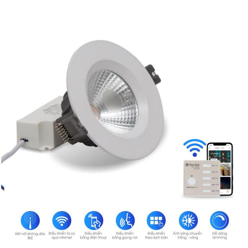 Đèn LED âm trần Downlight COB 110/12W (Điều khiển bằng Bluetooth)