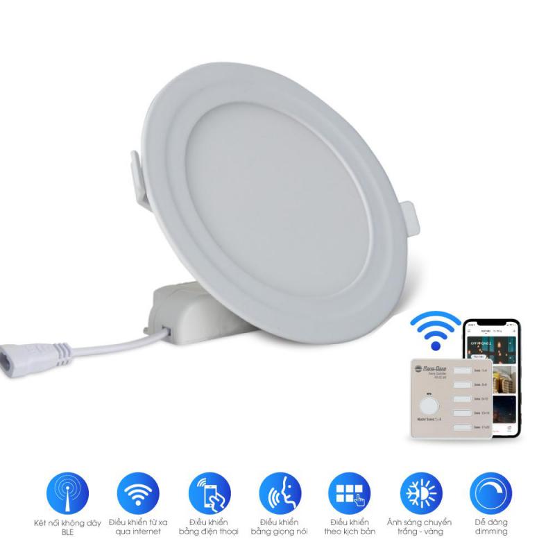 Đèn LED panel tròn 90/7W - Điều khiển bằng Bluetooth